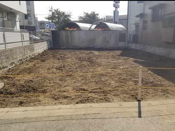 8-軽量鉄骨造2階解体工事